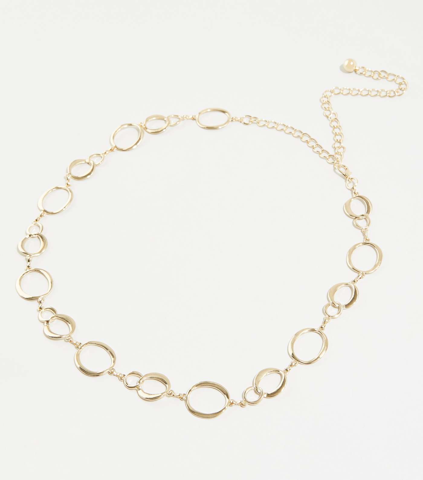 Gold Mixed Ling Oval Chain Belt Image 2