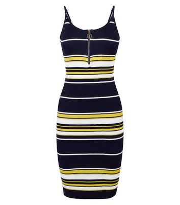 Pink Vanilla Navy Stripe Ring Zip Dress New Look shop for Pink Vanilla Navy Stripe Ring Zip Dress New Look at Shopo