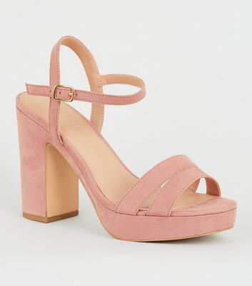 new look pink high heels