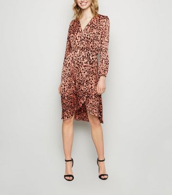 new look ax paris leopard print dress