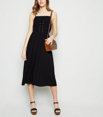 new look lace midi dress