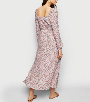 new look square neck midi dress