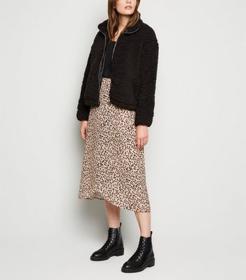 Black teddy hotsell coat new look