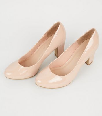 Pale pink shoes wide fit on sale