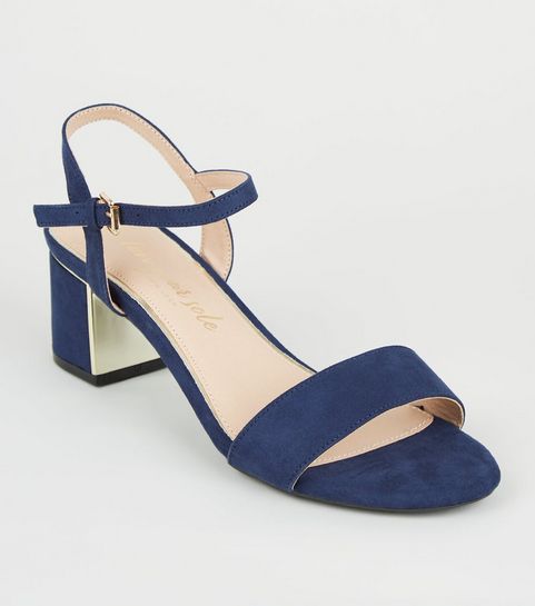 Blue Heels | Navy High Heels & Pale Blue Heels | New Look
