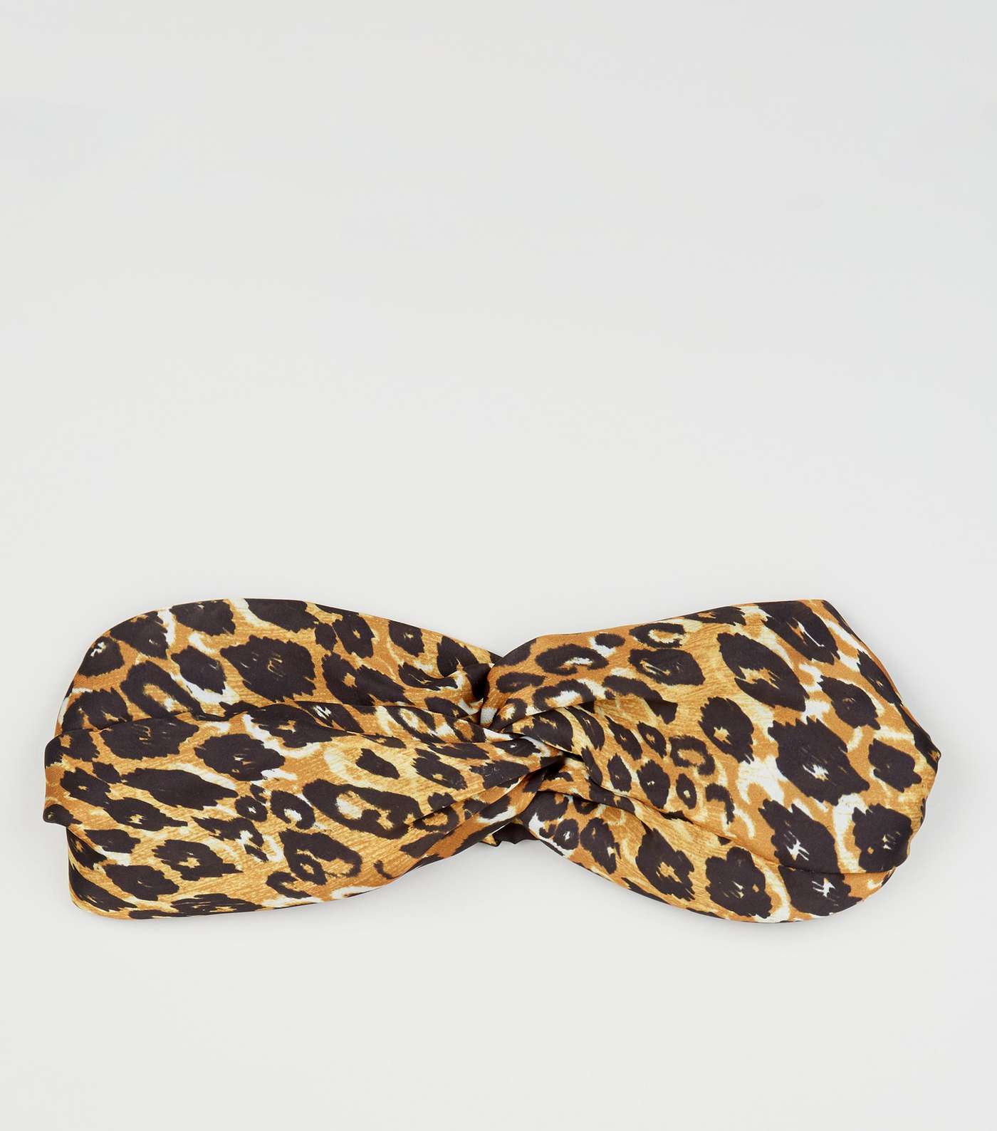 Mustard Leopard Print Twist Headband