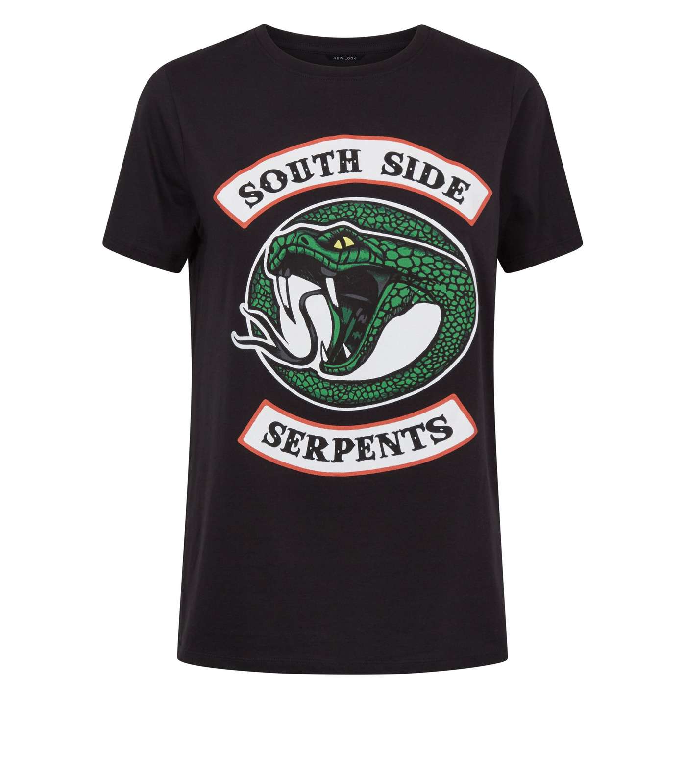 Black Riverdale South Side Slogan T-Shirt  Image 4