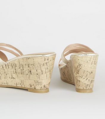 wide fit wedge mules