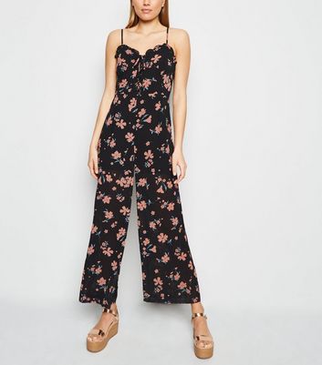 floral chiffon jumpsuit
