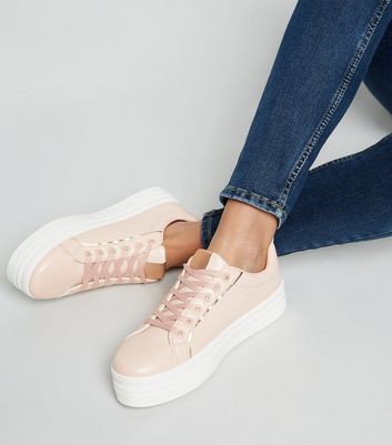 New look platform store trainers