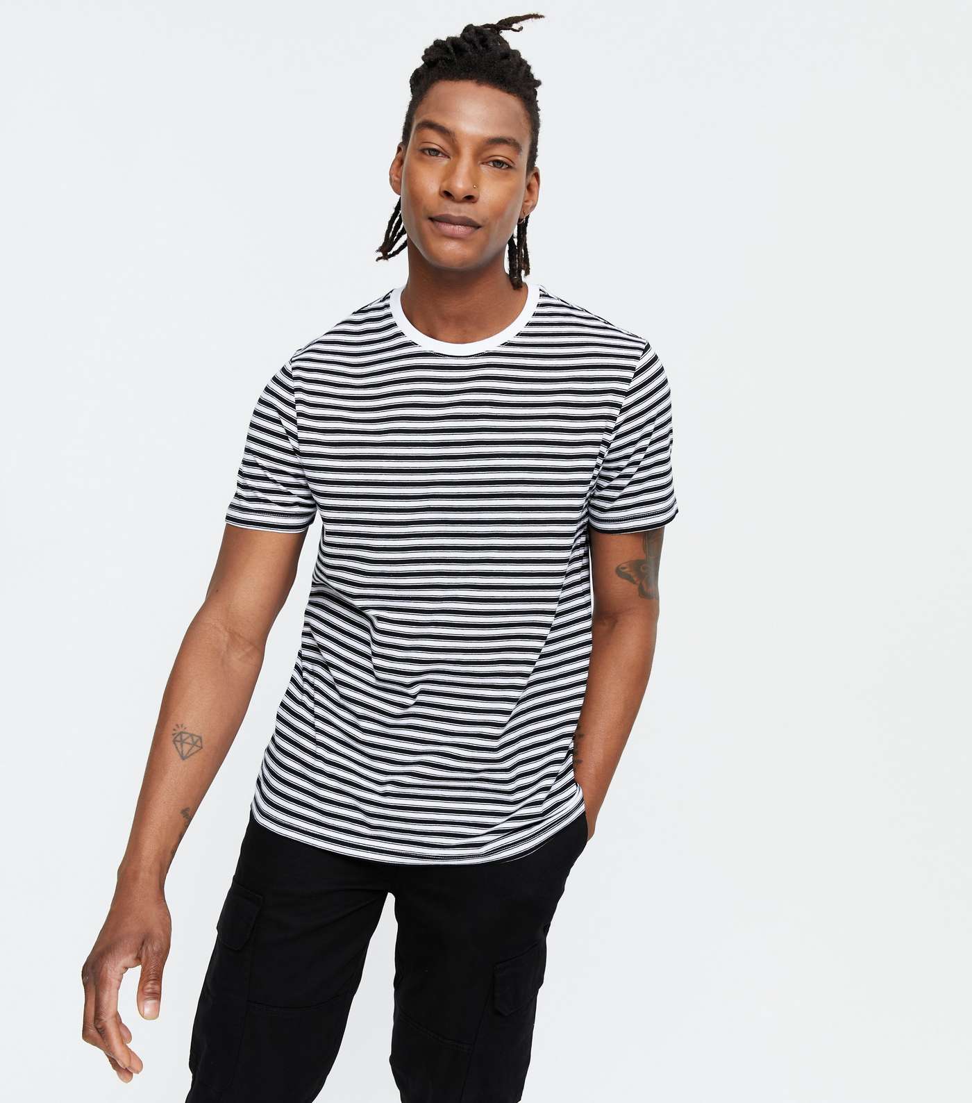 Black Stripe Short Sleeve T-Shirt