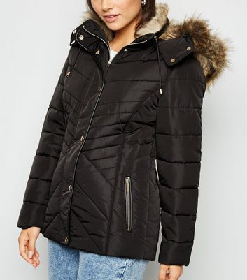 petite puffer jacket with hood