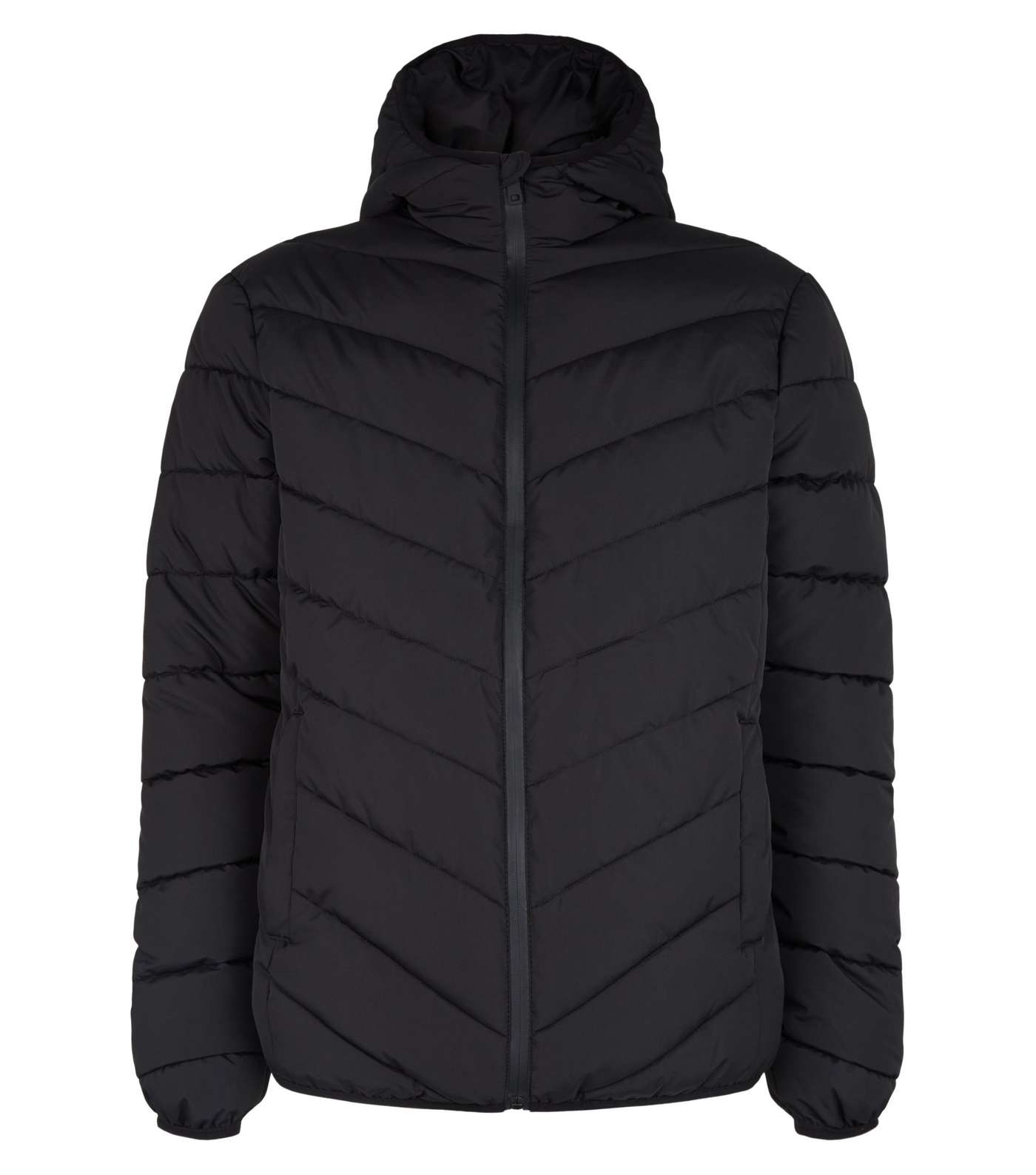 Black Long Sleeve Puffer Jacket Image 4