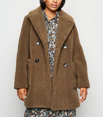 new look teddy coat petite