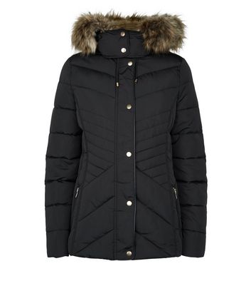 New look fitted padded jacket sale