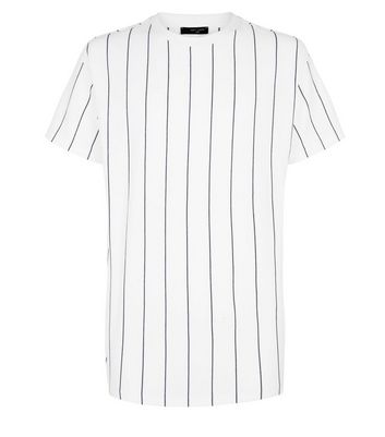 Mens striped t hotsell shirt black and white