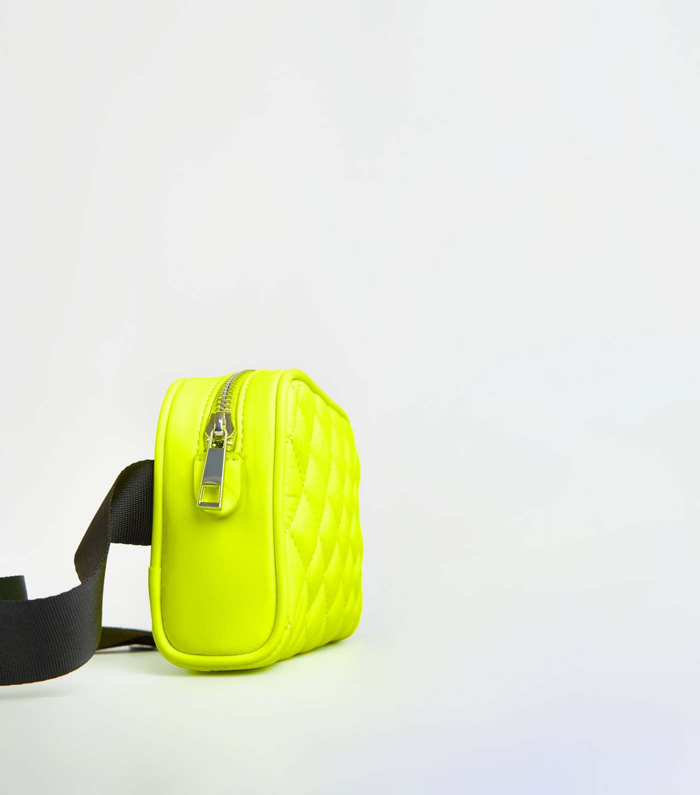 Yellow Neon Quilted Contrast Belt Bag Image 4