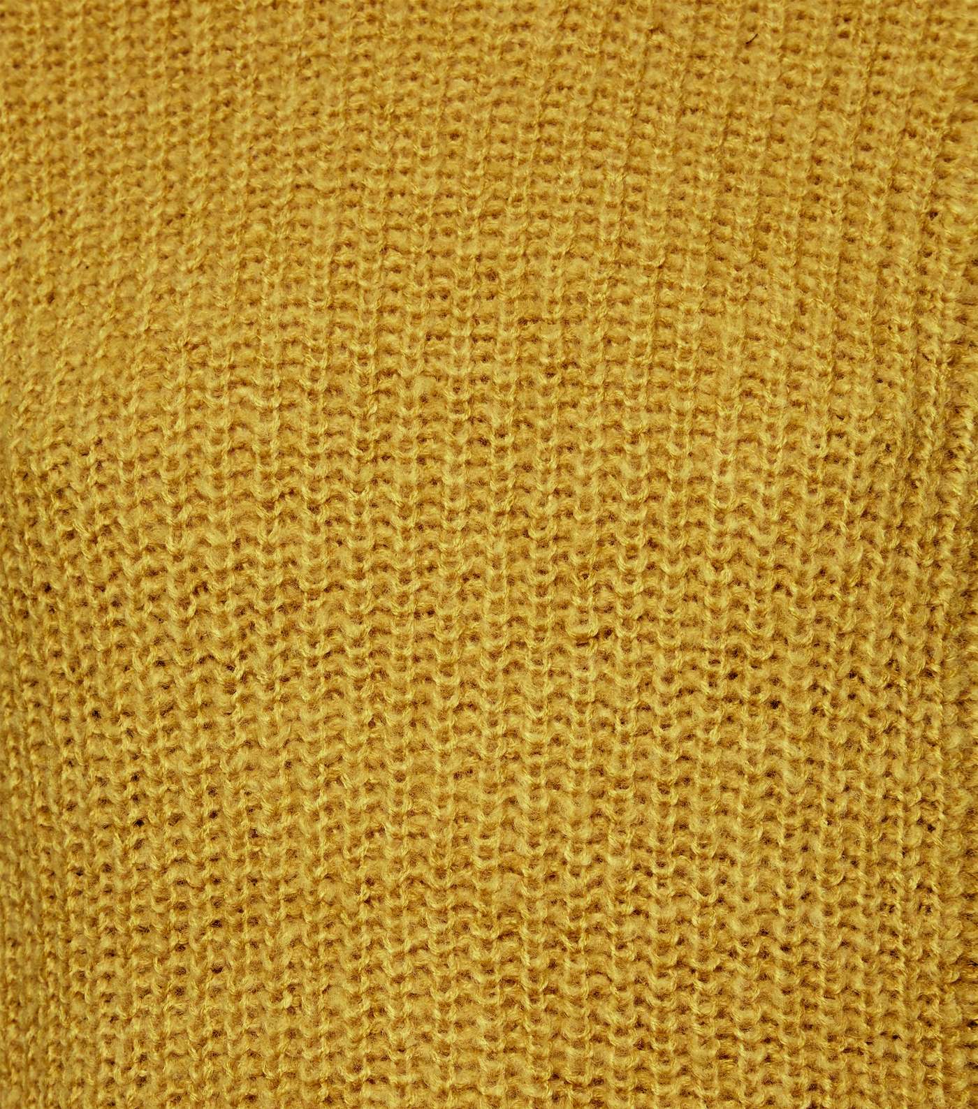 Petite Mustard Longline Knit Jumper Image 5