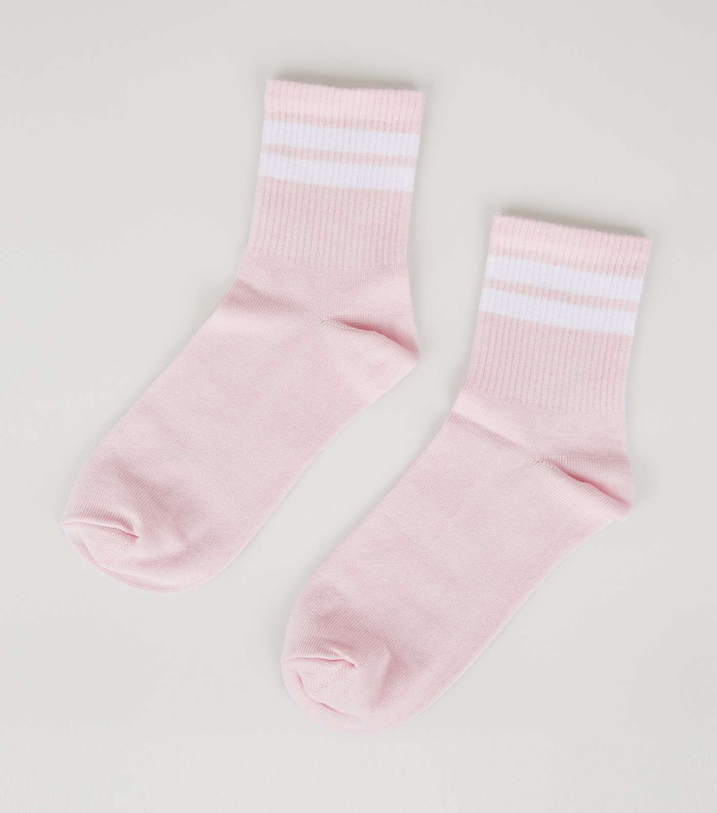 Pink Stripe Tube Socks