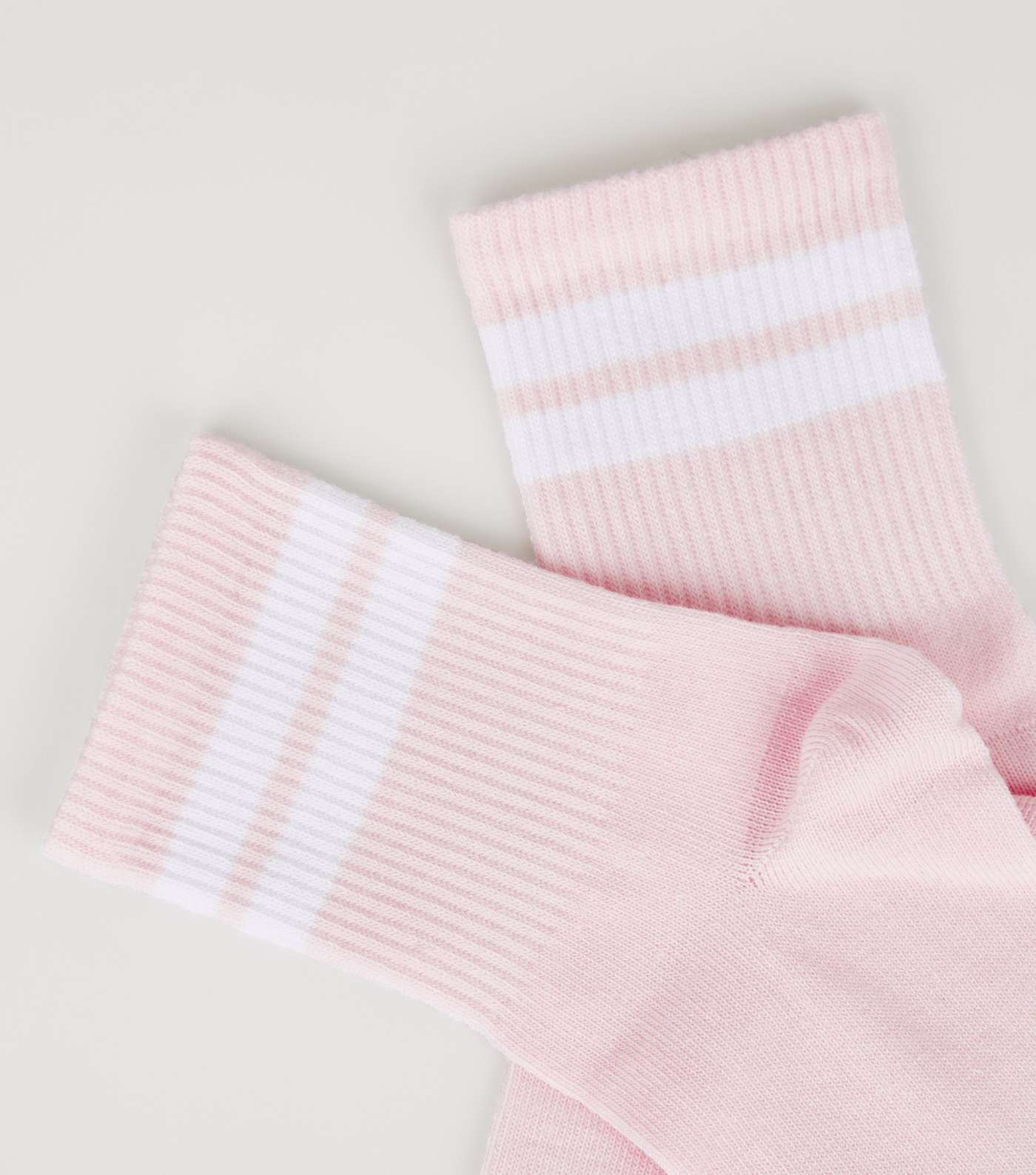 Pink Stripe Tube Socks Image 3
