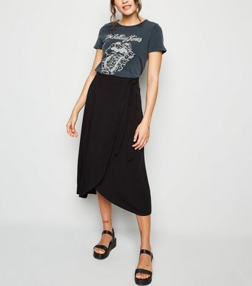 Black work skirts new look best sale