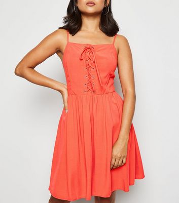 petite red lace dress