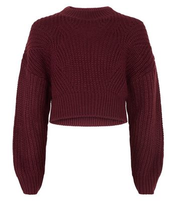 maroon knit jumper