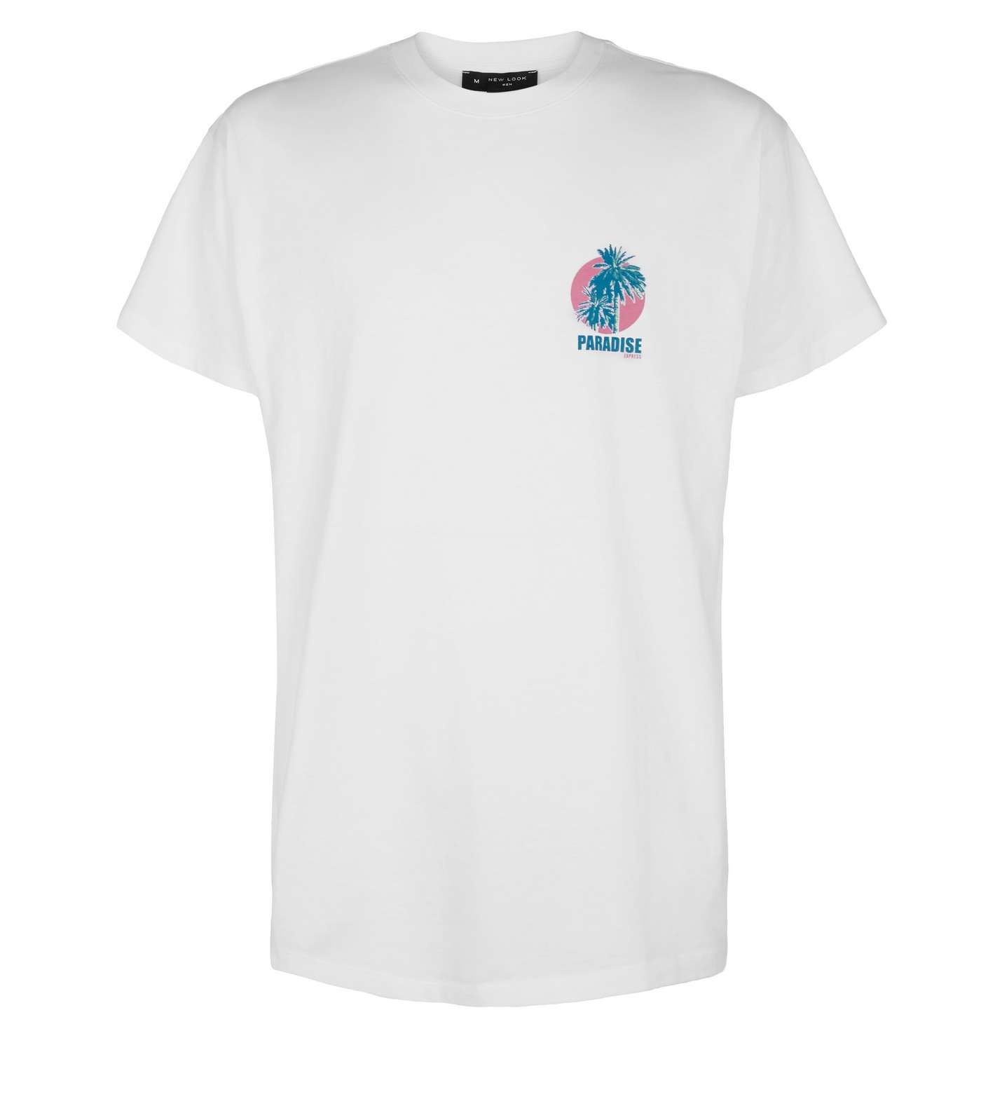 White Paradise Slogan T-Shirt Image 4