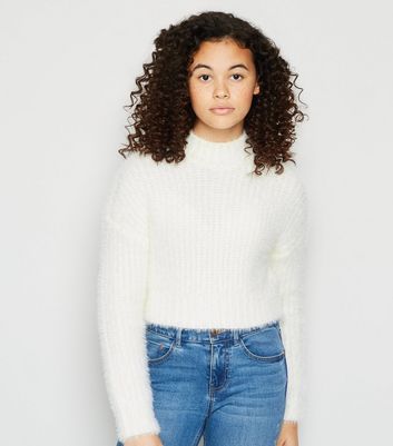 fluffy girls jumper