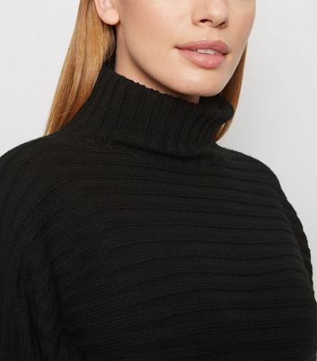 black roll neck jumper ladies