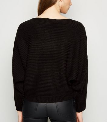 ribbed batwing jumper