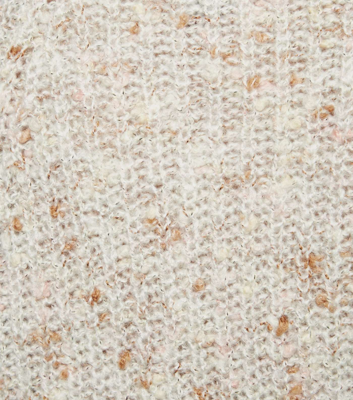 Cream Nep Knit Crop Jumper  Image 6