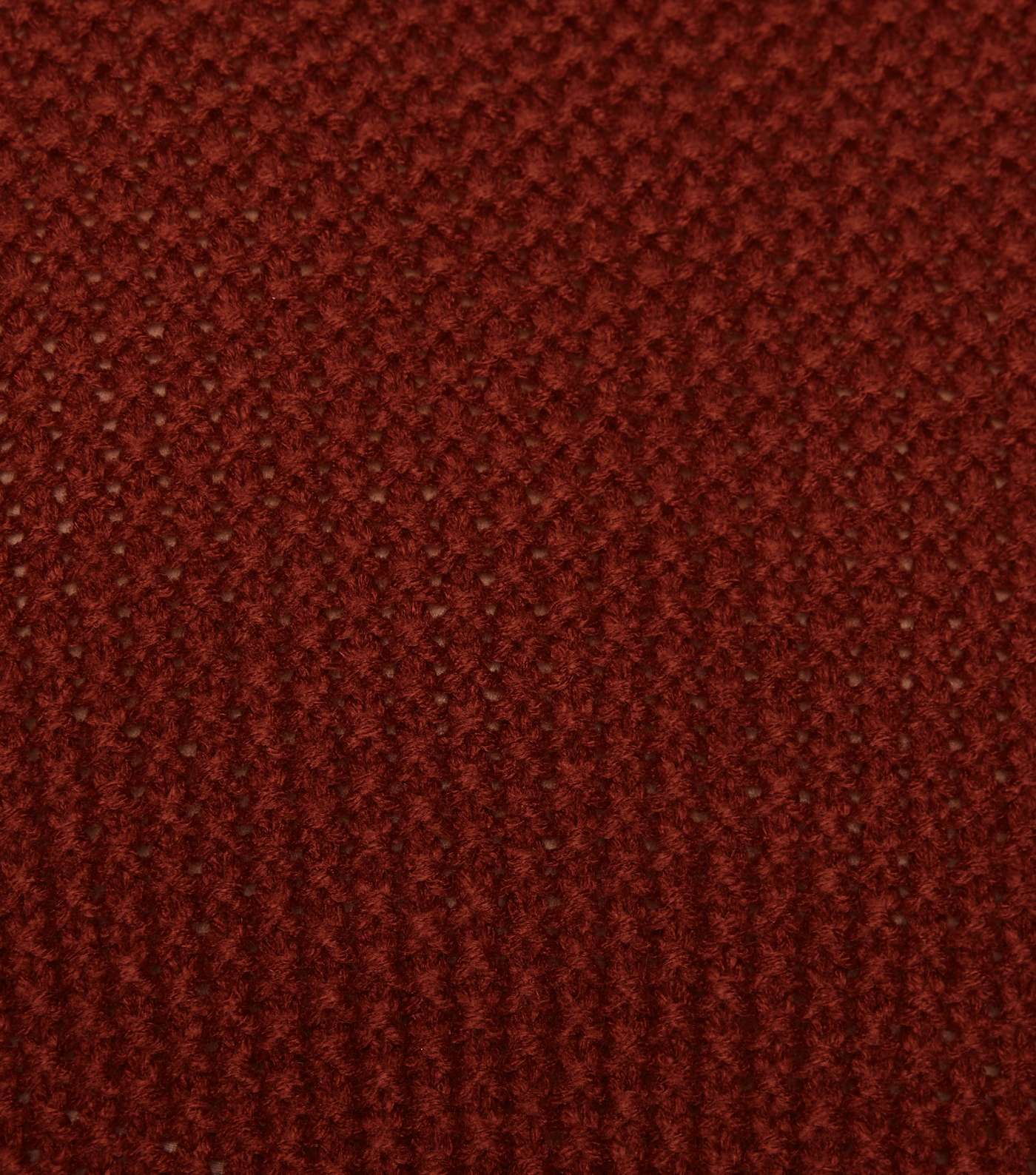 Rust Stitch Knit High Neck Jumper Image 3