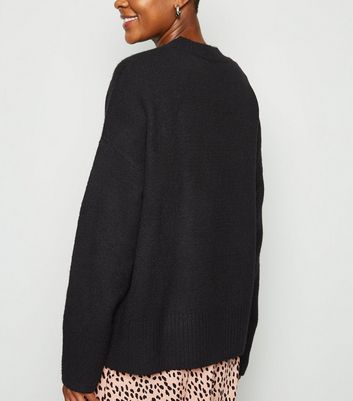 black longline jumper