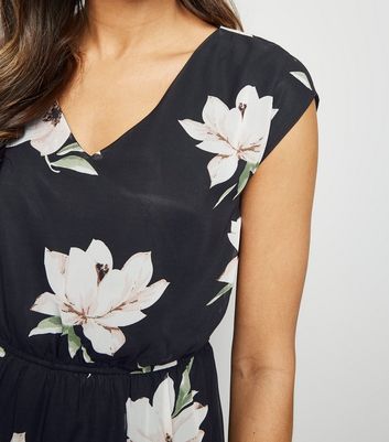 Mela Black Floral Mesh Maxi Dress New Look shop for Mela Black Floral Mesh Maxi Dress New Look at Shopo
