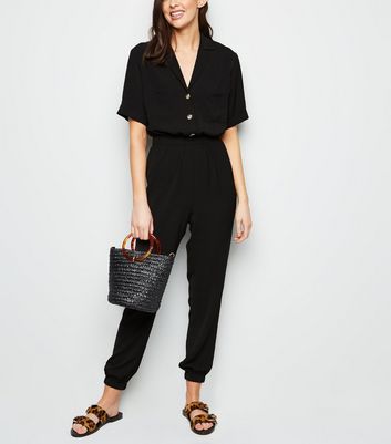 new look black jumpsuit