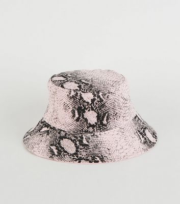 snake print bucket hat