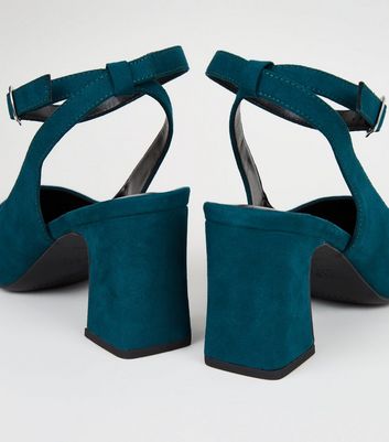 teal wide fit shoes