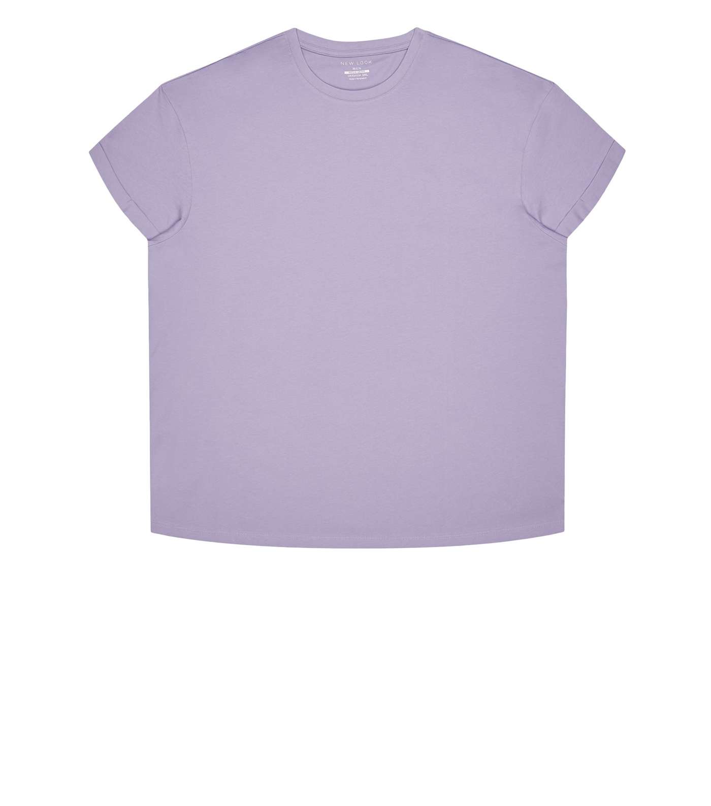 Plus Size Lilac Roll Sleeve T-Shirt Image 4