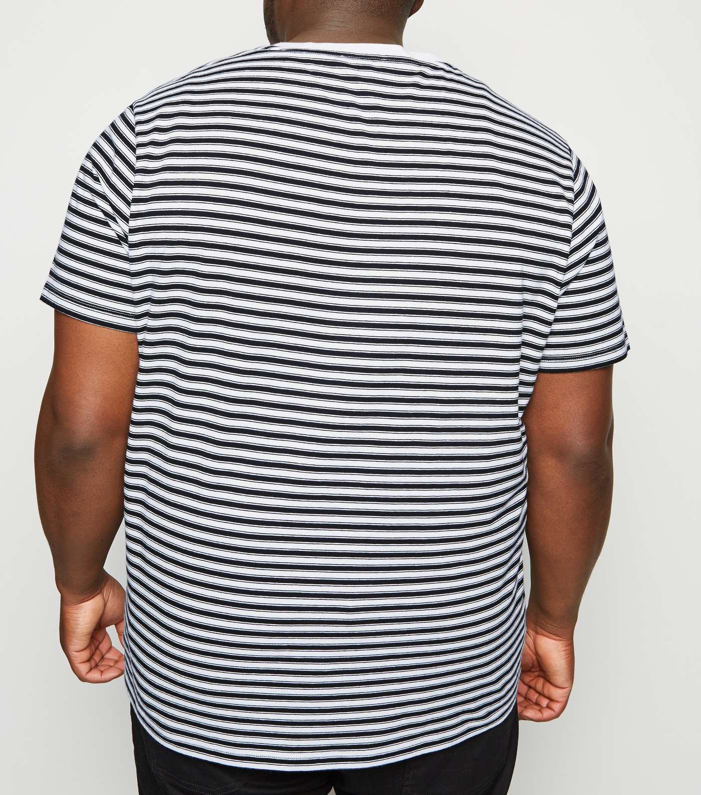 Plus Size Black Stripe T-Shirt Image 3