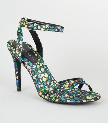 New Look Satin Embellished Stiletto Heel Court Shoes - Blue |  littlewoods.com