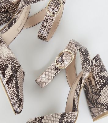 new look snake heels