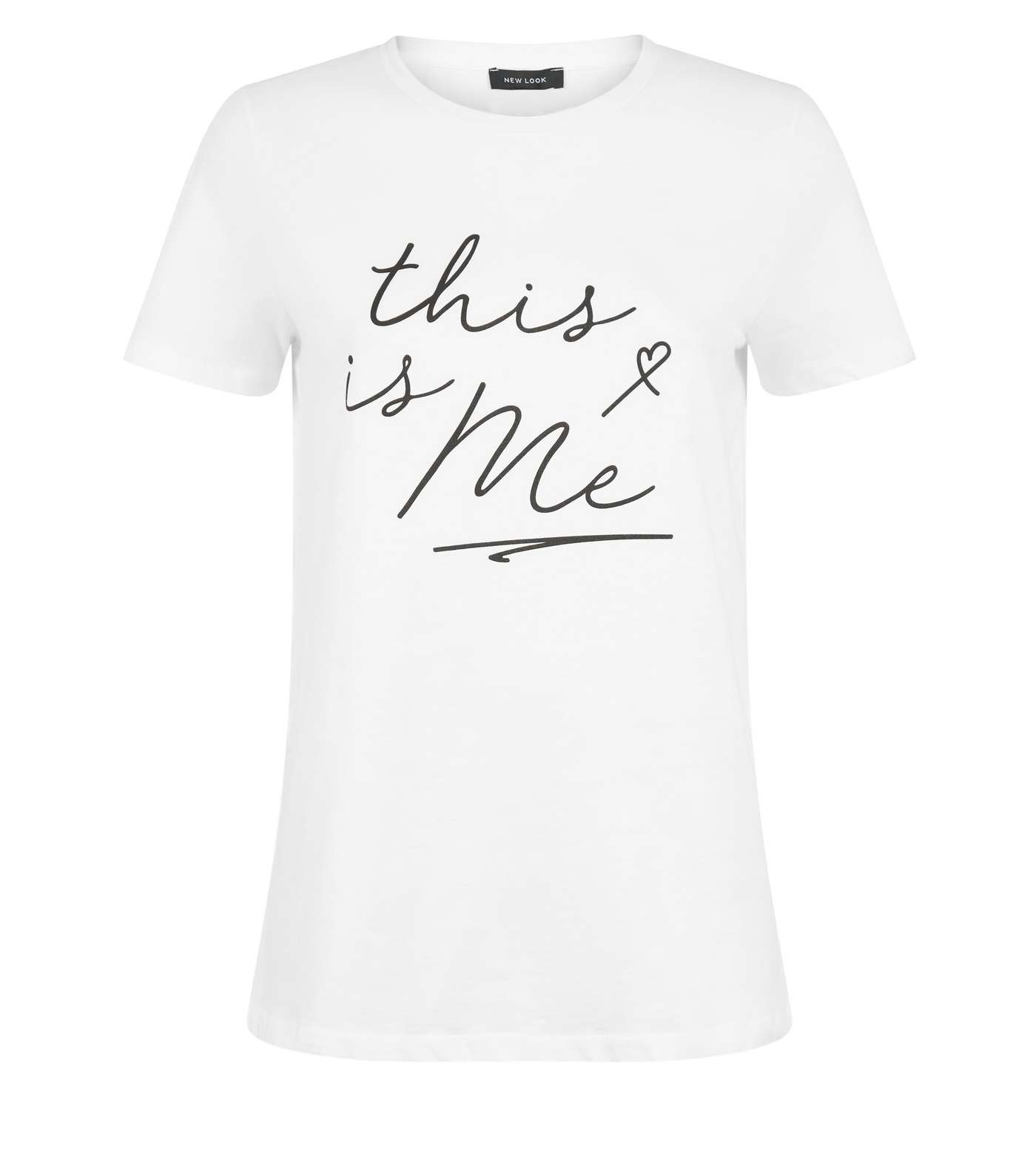White This Is Me Slogan T-Shirt  Image 4