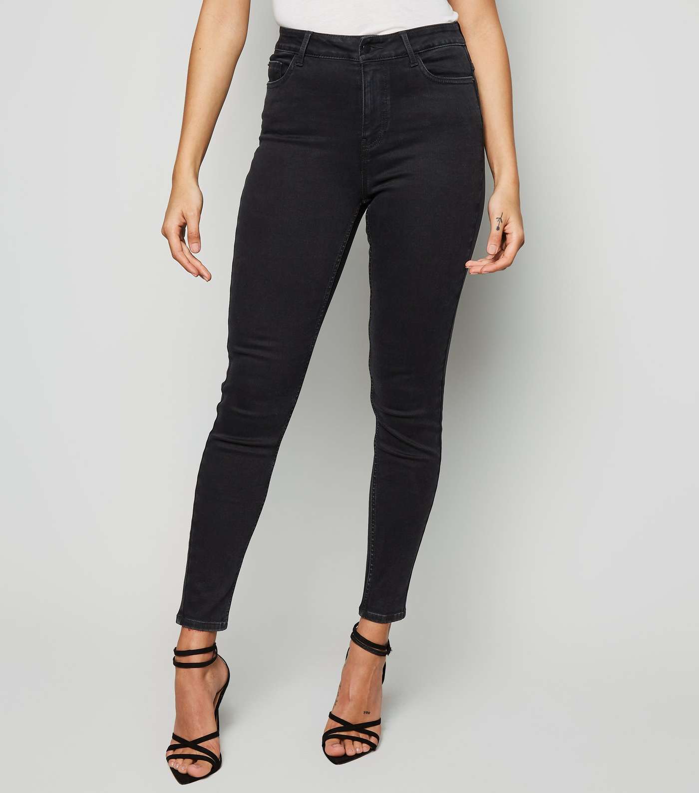 Black 'Lift & Shape' Jenna Skinny Jeans Image 2