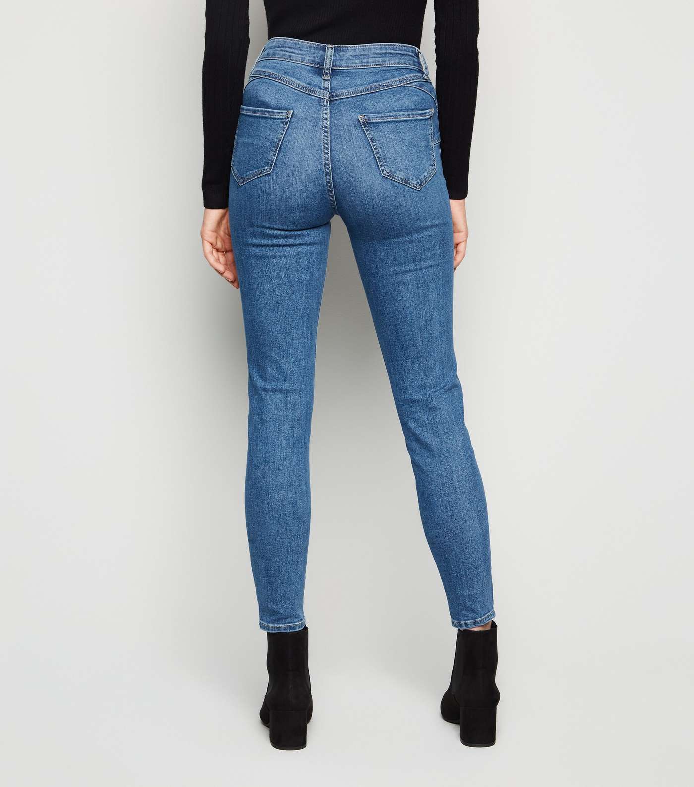 Blue 'Lift & Shape' Jenna Skinny Jeans Image 5