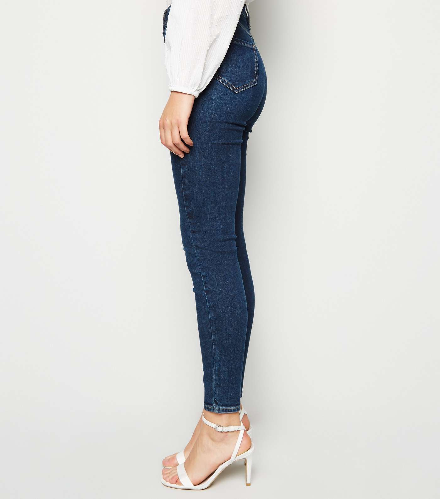 Blue Rinse Wash 'Lift & Shape' Jenna Skinny Jeans Image 3