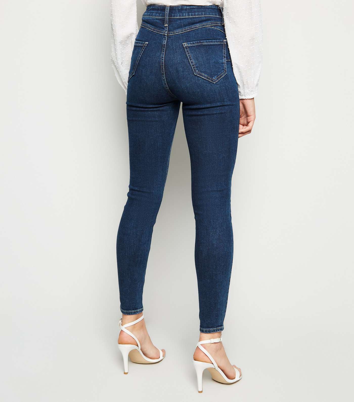 Blue Rinse Wash 'Lift & Shape' Jenna Skinny Jeans Image 5