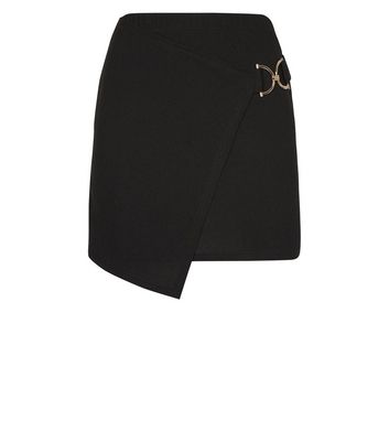 Cameo Rose Black Buckle Wrap Skirt New Look shop for Cameo Rose Black Buckle Wrap Skirt New Look at Shopo