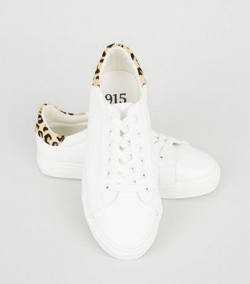 new look leopard trainers