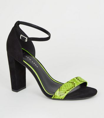 neon heels new look